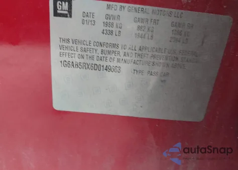 2013 Cadillac Ats Luxury from USA, damaged, VIN 1G6AB5RX6D0149663